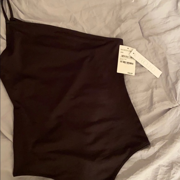 Abound One Shoulder Silk Bodysuit - Picture 2 of 5